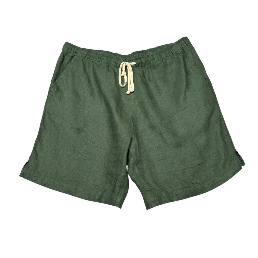 Alex Crane Linen Bo 6.5" Shorts Men's XL Drawstring Beach Minimalist